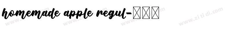 homemade apple regul字体转换